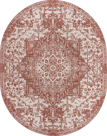 Urban Oasis Rugs Collection Area Rug -  Penthouse (Rust Red)