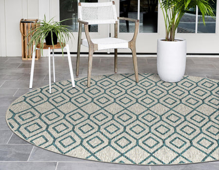 Urban Oasis Rugs Collection Area Rug -  Boulevard (Gray Teal)