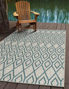 Urban Oasis Rugs Collection Area Rug -  Boulevard (Gray Teal) Rectangle Gray Teal  lifestyle 0