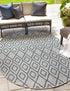 Urban Oasis Rugs Collection Area Rug -  Boulevard (Gray Teal)