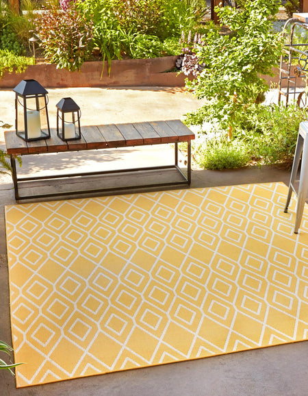 Urban Oasis Rugs Collection Area Rug -  Boulevard (Yellow Ivory)