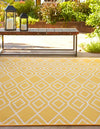 Urban Oasis Rugs Collection Area Rug -  Boulevard (Yellow Ivory) Square Yellow Ivory  lifestyle 2