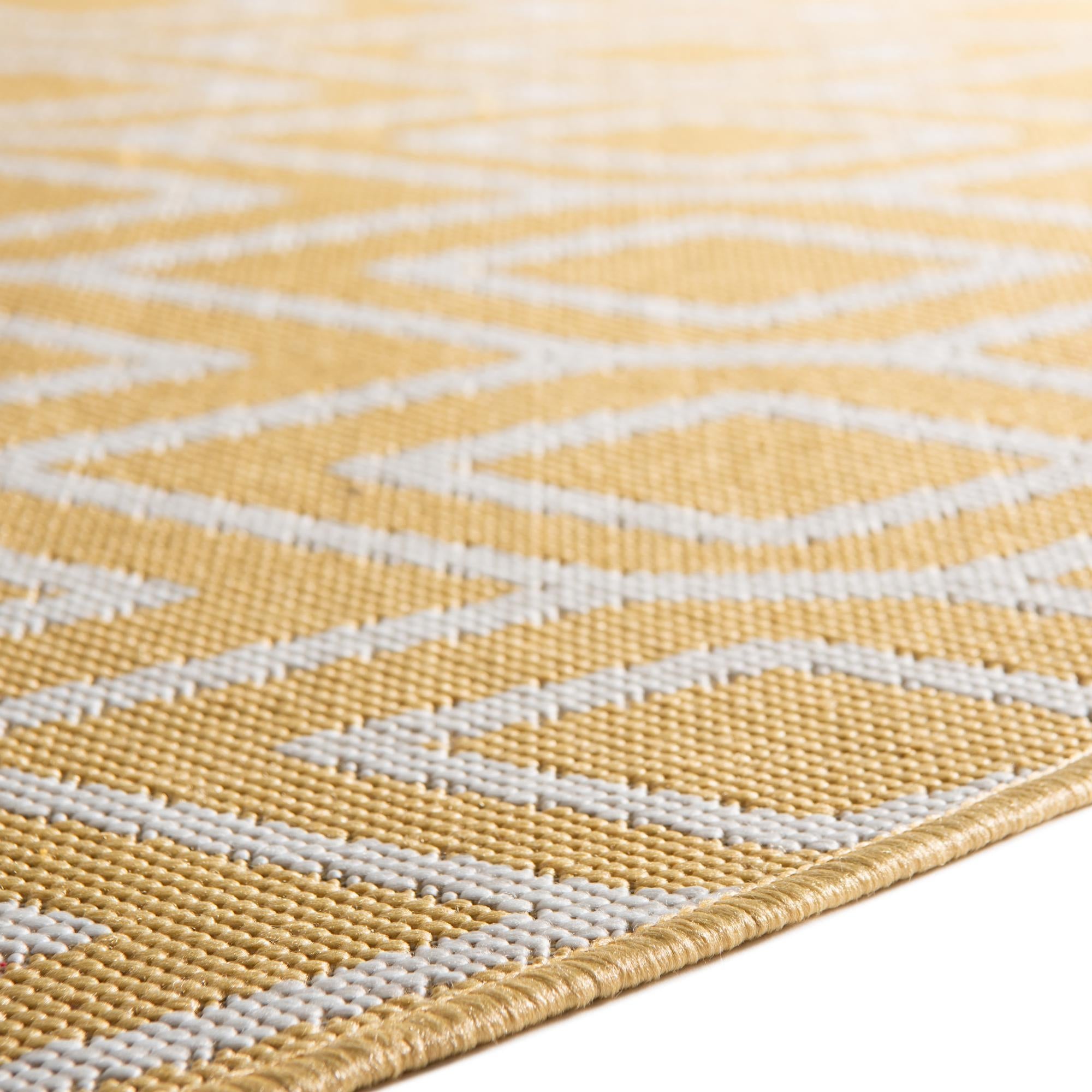 Urban Oasis Rugs Collection Area Rug -  Boulevard (Yellow Ivory)