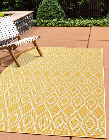 Urban Oasis Rugs Collection Area Rug -  Boulevard (Yellow Ivory)