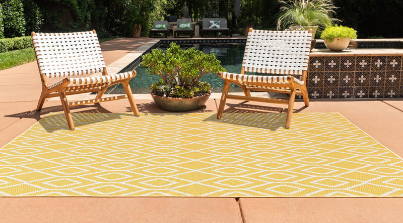 Urban Oasis Rugs Collection Area Rug -  Boulevard (Yellow Ivory) Rectangle Yellow Ivory  lifestyle 3