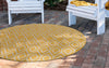 Urban Oasis Rugs Collection Area Rug -  Boulevard (Yellow Ivory) Round Yellow Ivory  lifestyle 2