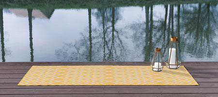 Urban Oasis Rugs Collection Area Rug -  Boulevard (Yellow Ivory)