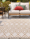 Urban Oasis Rugs Collection Area Rug -  Boulevard (Beige) Square Beige  lifestyle 2