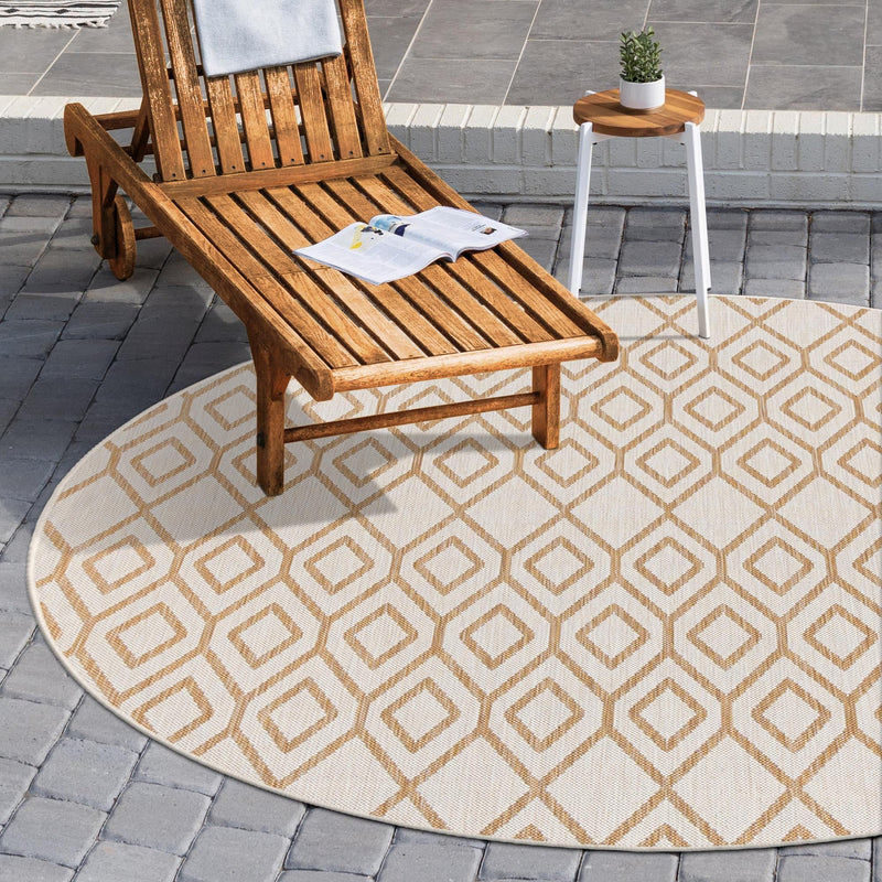 Urban Oasis Rugs Collection Area Rug -  Boulevard (Beige) Round Beige  lifestyle 0