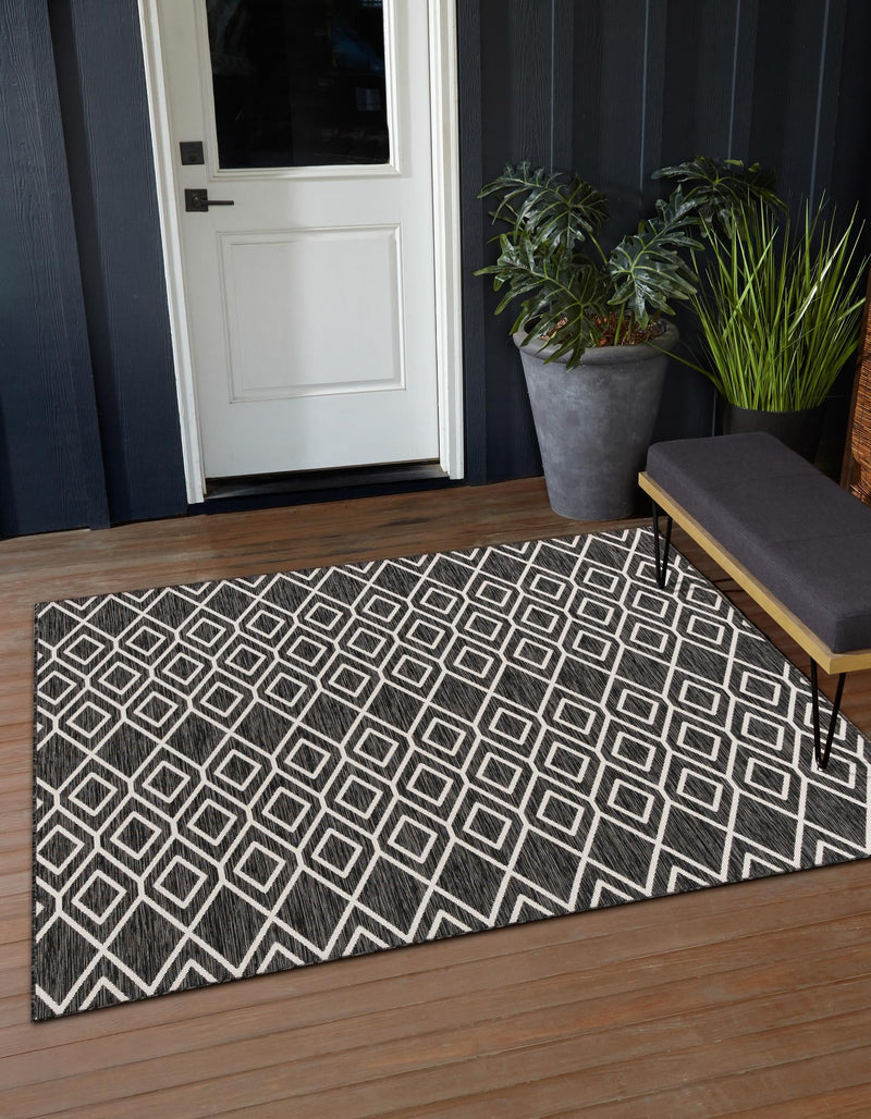 Urban Oasis Rugs Collection Area Rug -  Boulevard (Charcoal Gray) Square Charcoal Gray  lifestyle 0