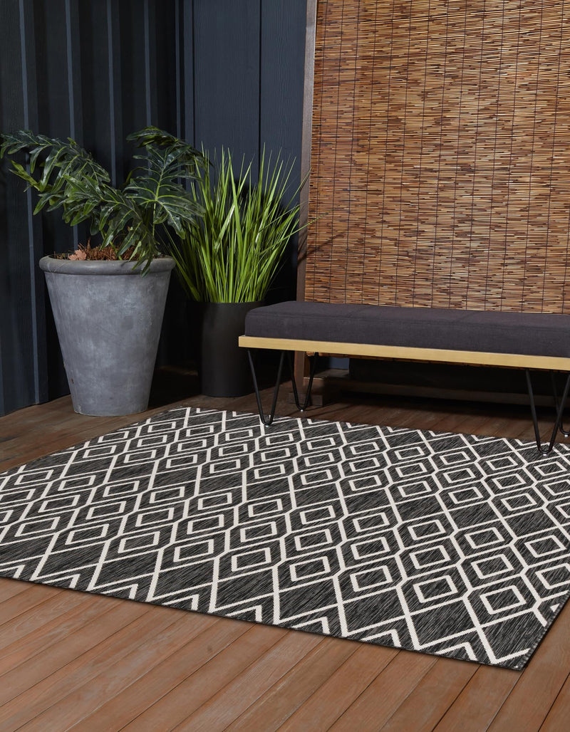 Urban Oasis Rugs Collection Area Rug -  Boulevard (Charcoal Gray) Square Charcoal Gray  lifestyle 2