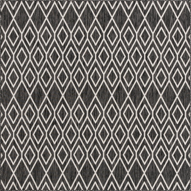 Urban Oasis Rugs Collection Area Rug -  Boulevard (Charcoal Gray) Square Charcoal Gray Main