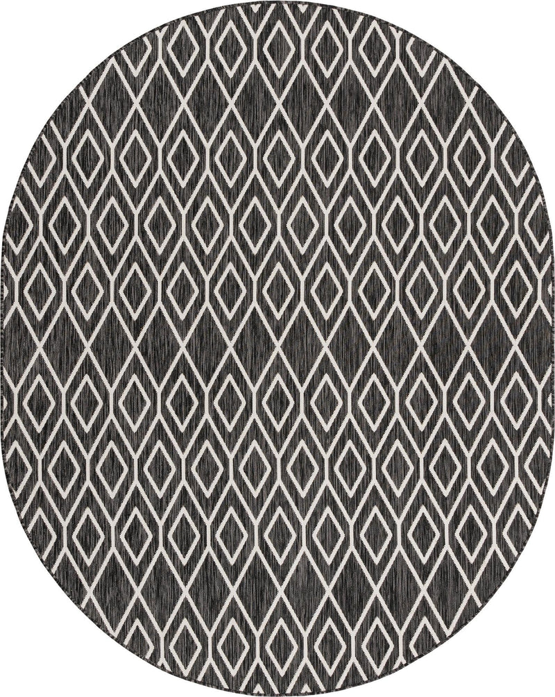 Urban Oasis Rugs Collection Area Rug -  Boulevard (Charcoal Gray) Oval Charcoal Gray Main