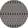 Urban Oasis Rugs Collection Area Rug -  Boulevard (Charcoal Gray) Round Charcoal Gray Main