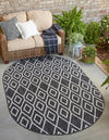 Urban Oasis Rugs Collection Area Rug -  Boulevard (Charcoal Gray) Oval Charcoal Gray  lifestyle 0