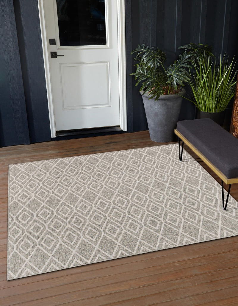 Urban Oasis Rugs Collection Area Rug -  Boulevard (Gray Cream) Square Gray Cream  lifestyle 0