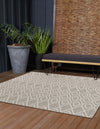 Urban Oasis Rugs Collection Area Rug -  Boulevard (Gray Cream) Square Gray Cream  lifestyle 2