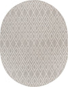 Urban Oasis Rugs Collection Area Rug -  Boulevard (Gray Cream) Oval Gray Cream Main