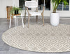 Urban Oasis Rugs Collection Area Rug -  Boulevard (Gray Cream) Round Gray Cream  lifestyle 2