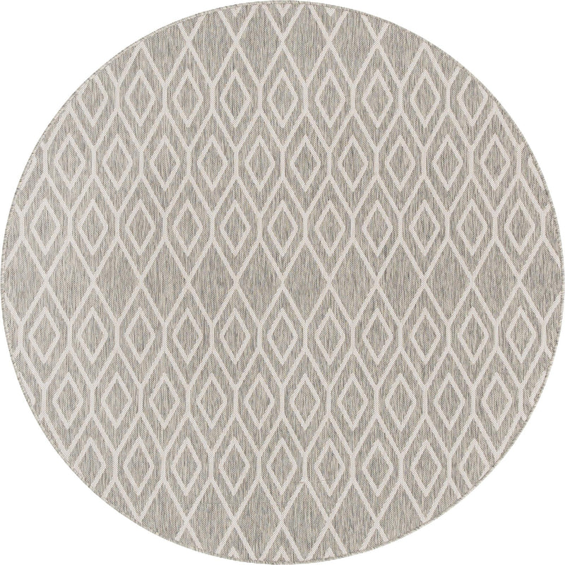 Urban Oasis Rugs Collection Area Rug -  Boulevard (Gray Cream) Round Gray Cream Main