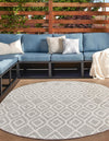 Urban Oasis Rugs Collection Area Rug -  Boulevard (Gray Cream) Oval Gray Cream  lifestyle 2