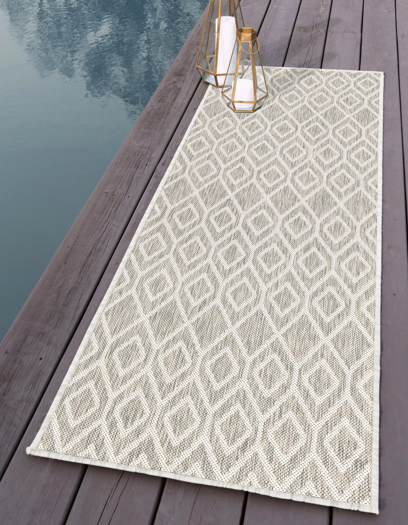 Urban Oasis Rugs Collection Area Rug -  Boulevard (Gray Cream) Runner Gray Cream  lifestyle 0