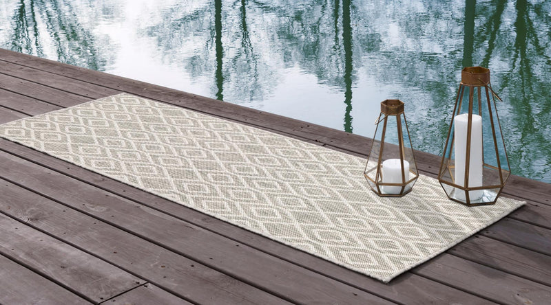 Urban Oasis Rugs Collection Area Rug -  Boulevard (Gray Cream) Runner Gray Cream  lifestyle 2