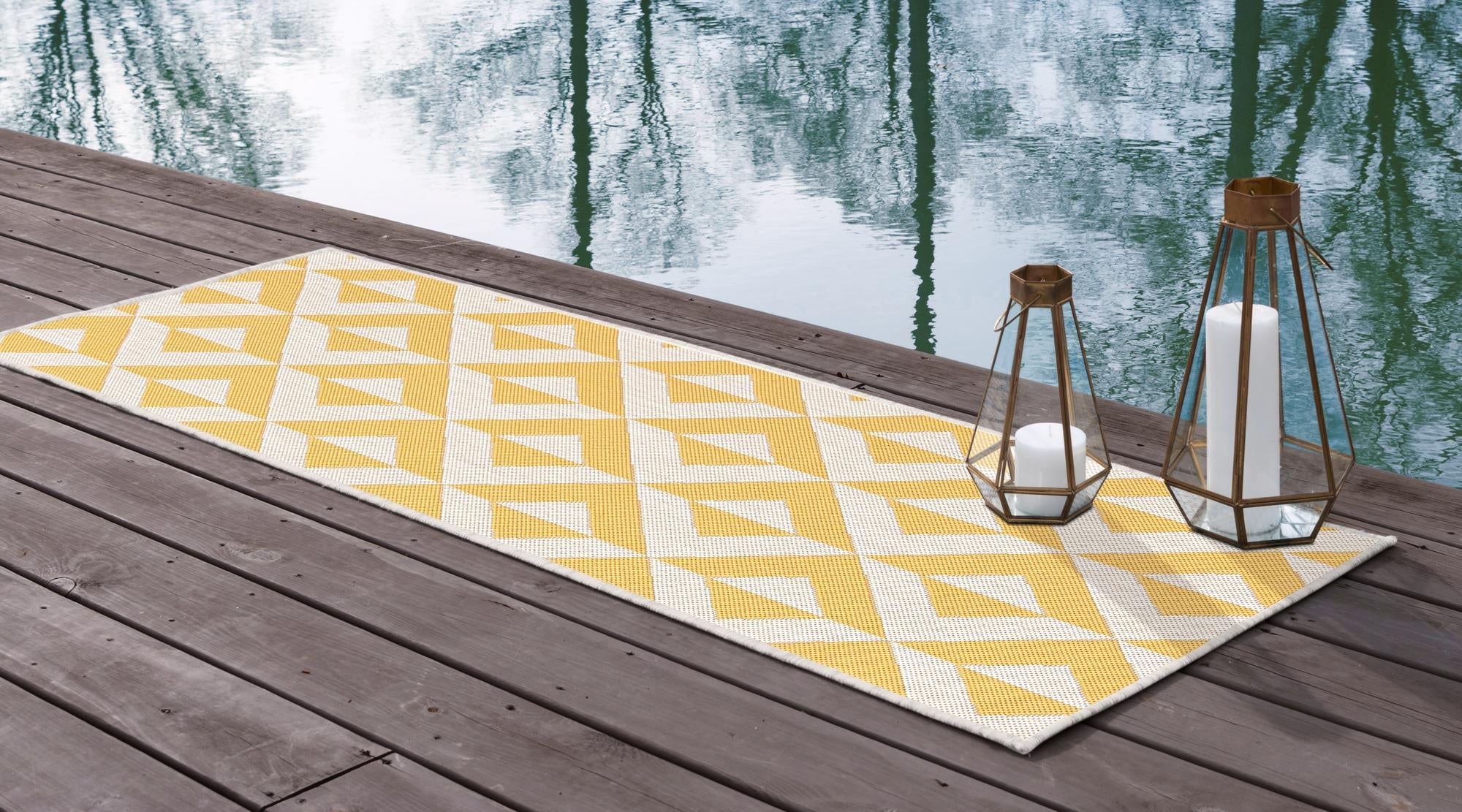 Urban Oasis Rugs Collection Area Rug -  Highrise (Yellow)