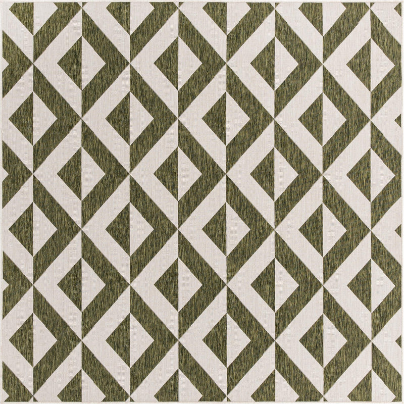 Urban Oasis Rugs Collection Area Rug -  Highrise (Green) Square Green Main