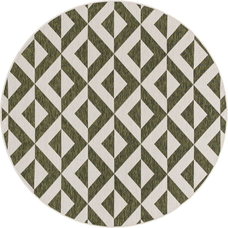 Urban Oasis Rugs Collection Area Rug -  Highrise (Green) Round Green Main