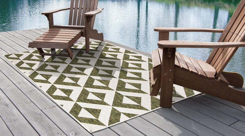 Urban Oasis Rugs Collection Area Rug -  Highrise (Green) Rectangle Green  lifestyle 4