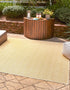 Urban Oasis Rugs Collection Area Rug -  Rooftop (Yellow Ivory)