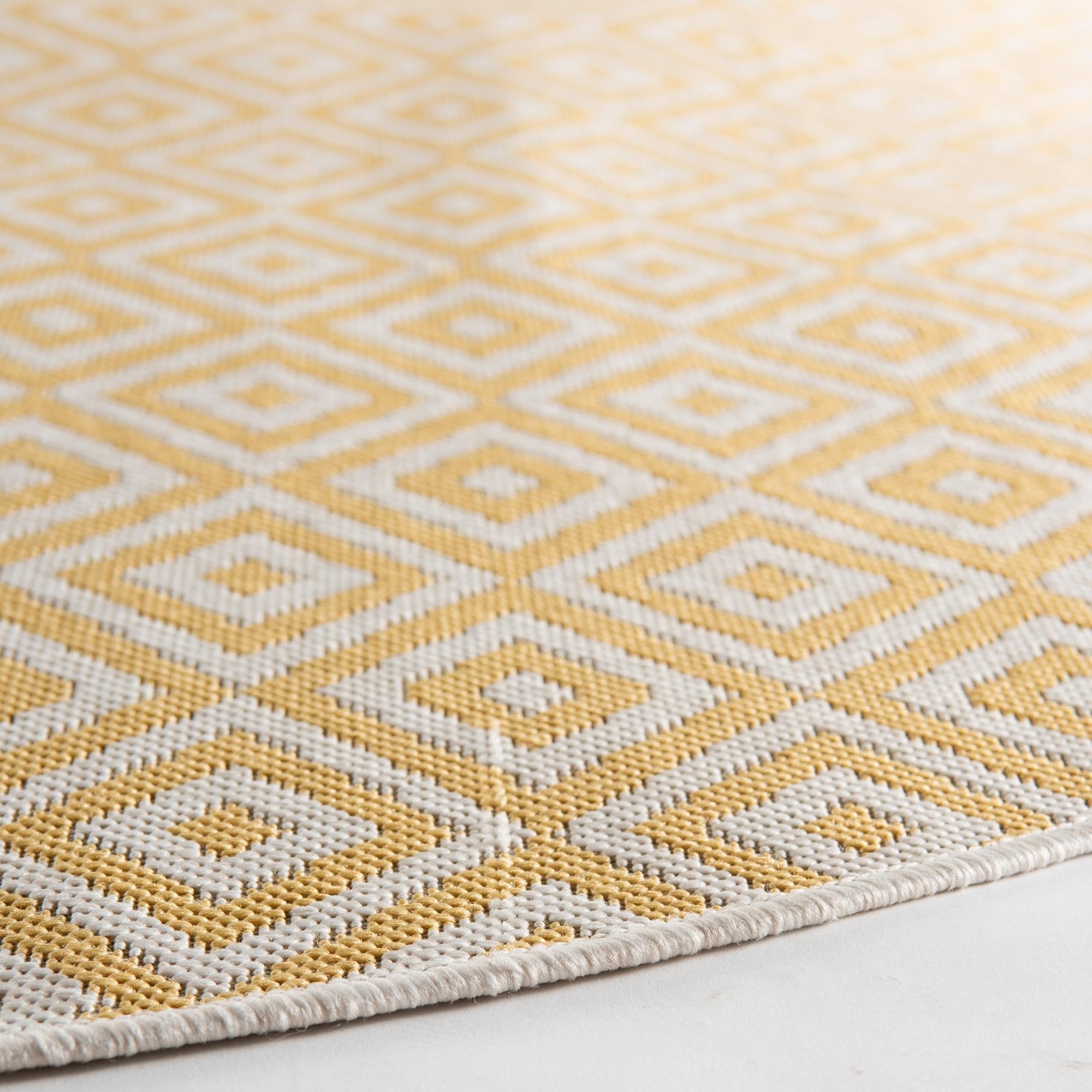 Urban Oasis Rugs Collection Area Rug -  Rooftop (Yellow Ivory)