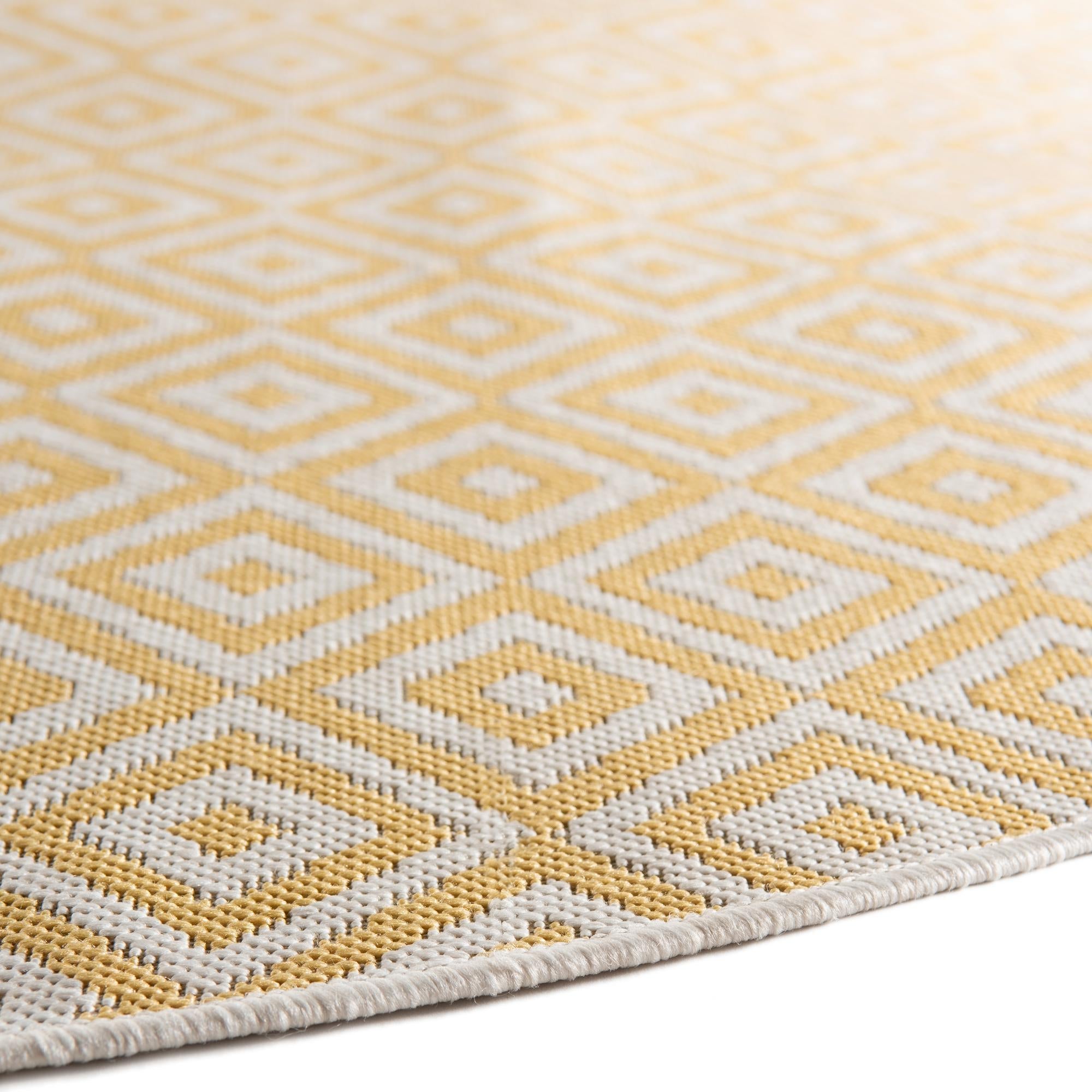 Urban Oasis Rugs Collection Area Rug -  Rooftop (Yellow Ivory)