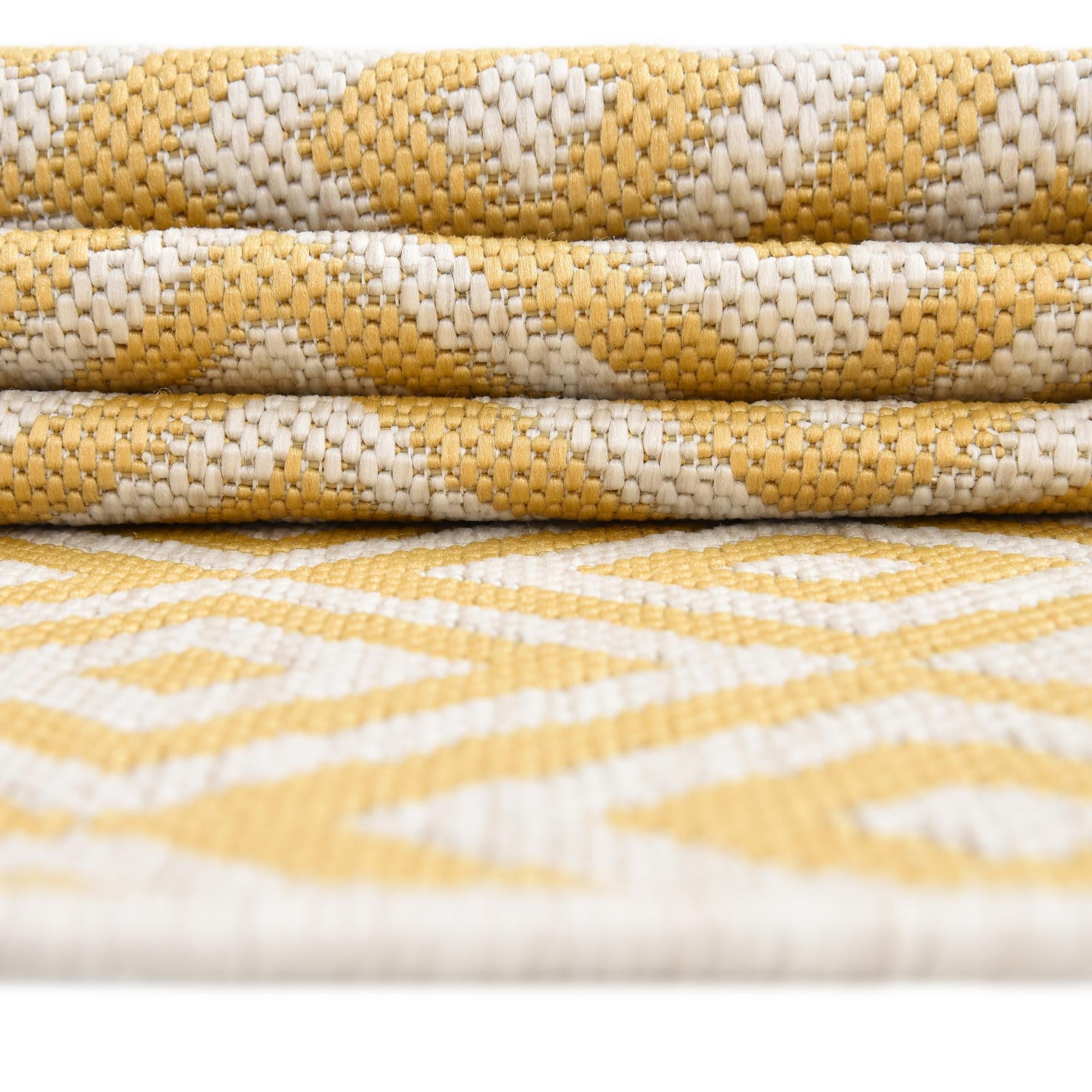 Urban Oasis Rugs Collection Area Rug -  Rooftop (Yellow Ivory)