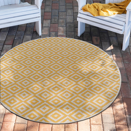 Urban Oasis Rugs Collection Area Rug -  Rooftop (Yellow Ivory)