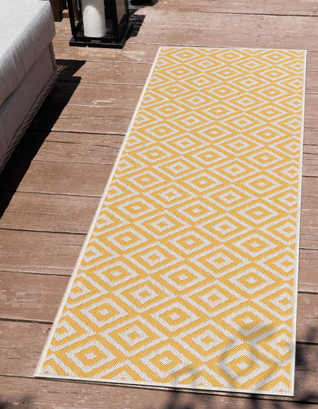 Urban Oasis Rugs Collection Area Rug -  Rooftop (Yellow Ivory)