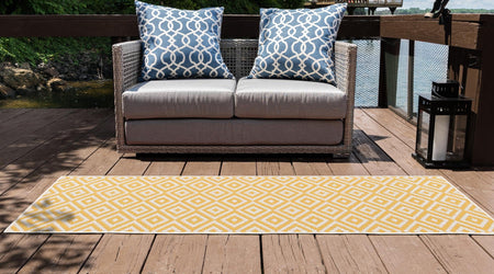 Urban Oasis Rugs Collection Area Rug -  Rooftop (Yellow Ivory)