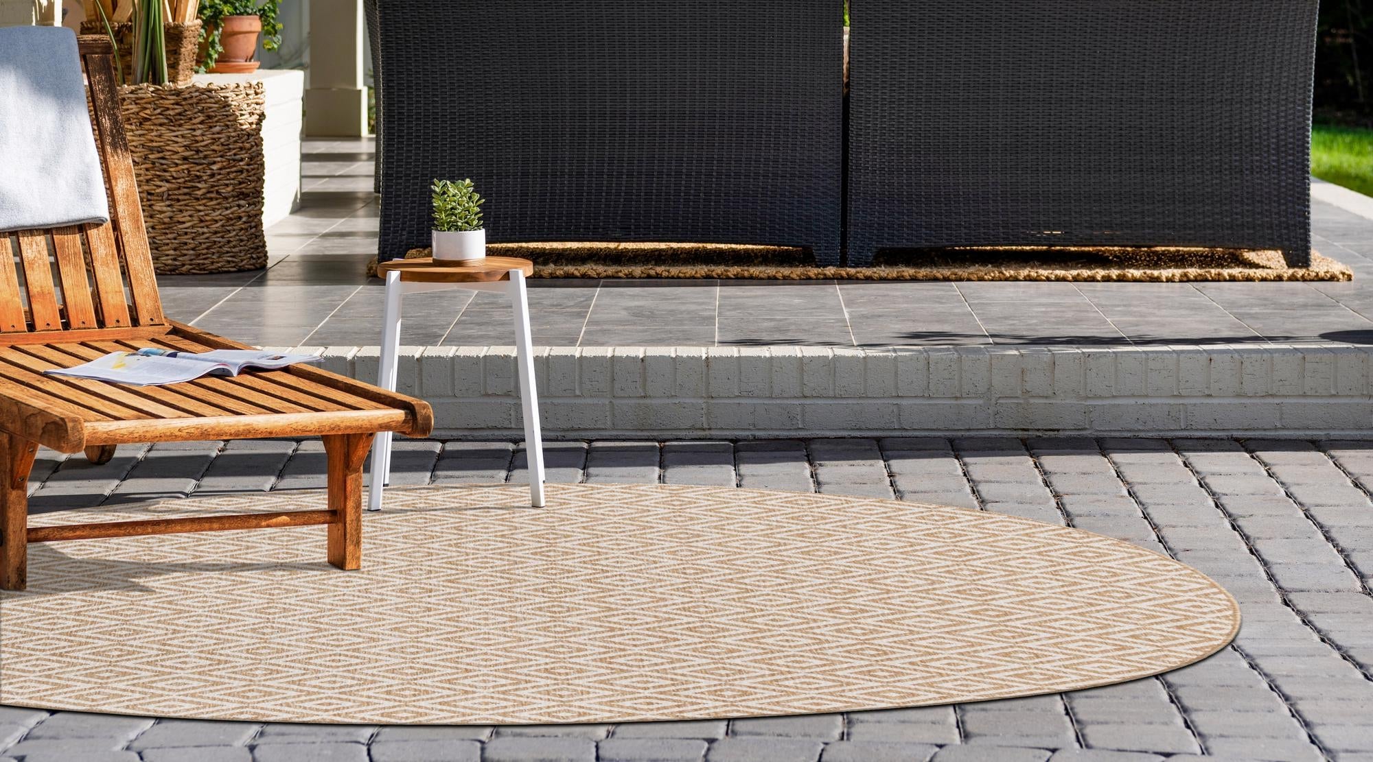 Urban Oasis Rugs Collection Area Rug -  Rooftop (Beige)