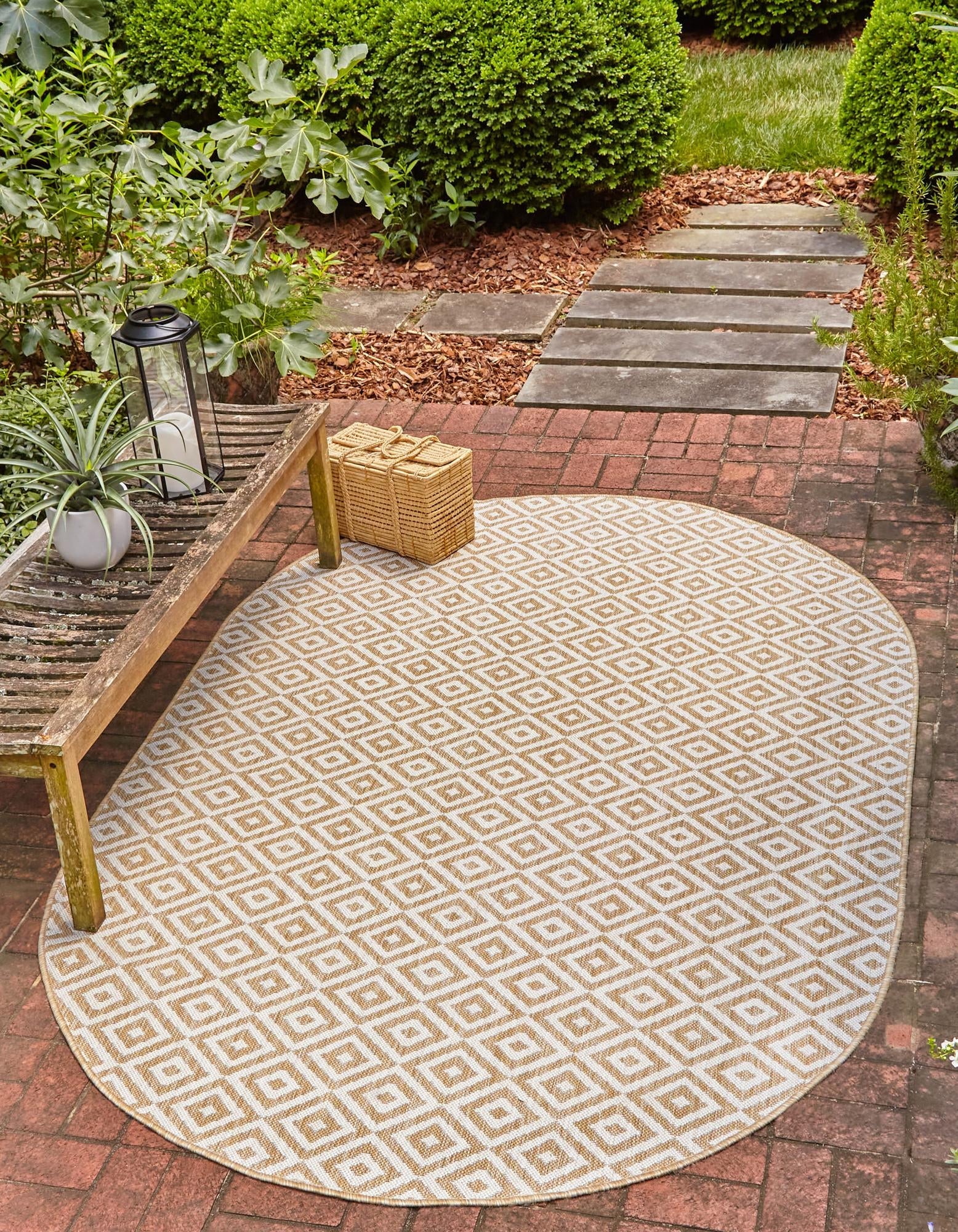 Urban Oasis Rugs Collection Area Rug -  Rooftop (Beige)