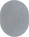 Urban Oasis Rugs Collection Area Rug -  Rooftop (Blue) Oval Blue Main