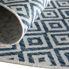 Urban Oasis Rugs Collection Area Rug -  Rooftop (Blue) Oval Blue  lifestyle 3