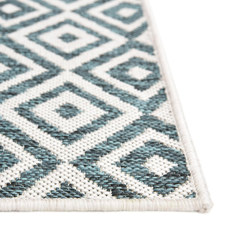 Urban Oasis Rugs Collection Area Rug -  Rooftop (Teal) Square Teal  lifestyle 7