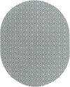 Urban Oasis Rugs Collection Area Rug -  Rooftop (Teal) Oval Teal Main