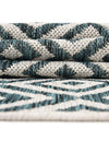 Urban Oasis Rugs Collection Area Rug -  Rooftop (Teal) Oval Teal  lifestyle 23