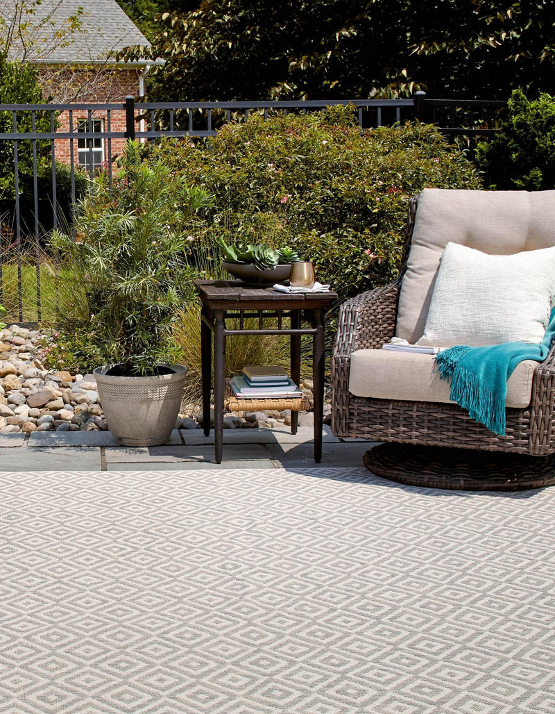 Urban Oasis Rugs Collection Area Rug -  Rooftop (Light Gray) Square Light Gray  lifestyle 2