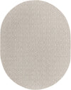 Urban Oasis Rugs Collection Area Rug -  Rooftop (Light Gray) Oval Light Gray Main