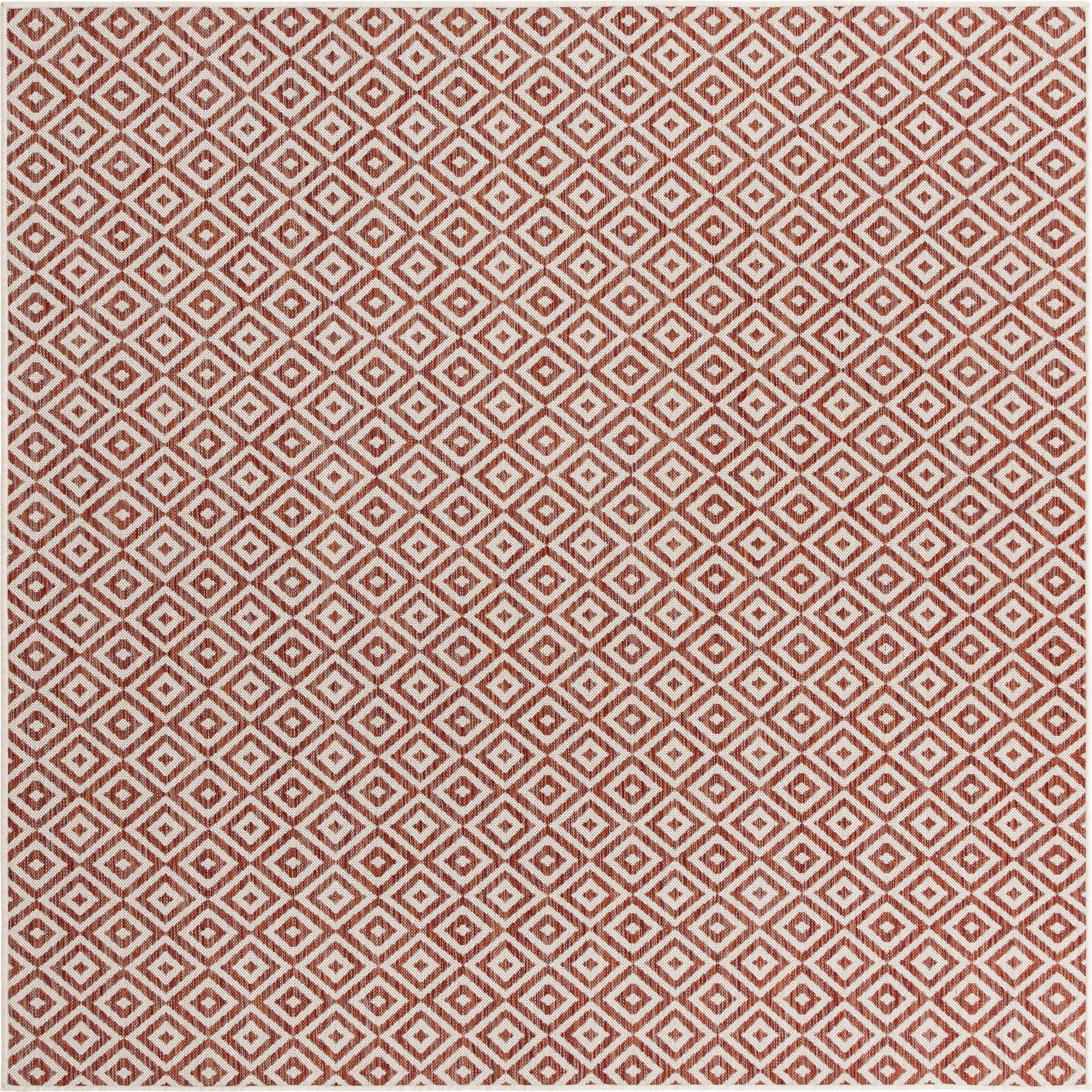 Urban Oasis Rugs Collection Area Rug -  Rooftop (Rust Red)