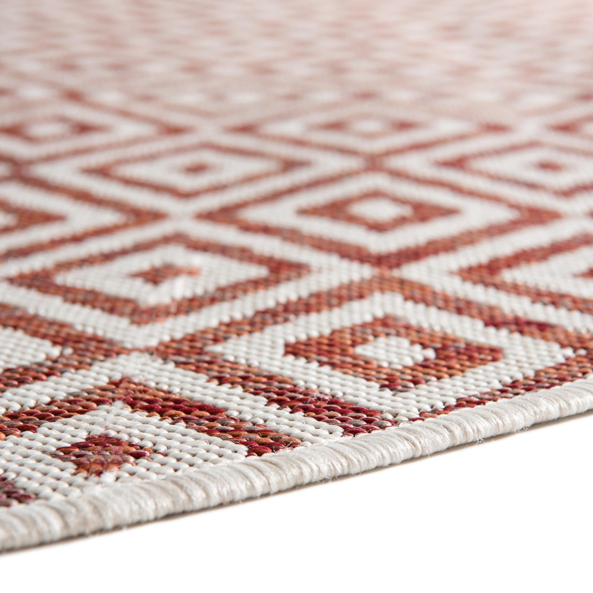 Urban Oasis Rugs Collection Area Rug -  Rooftop (Rust Red)