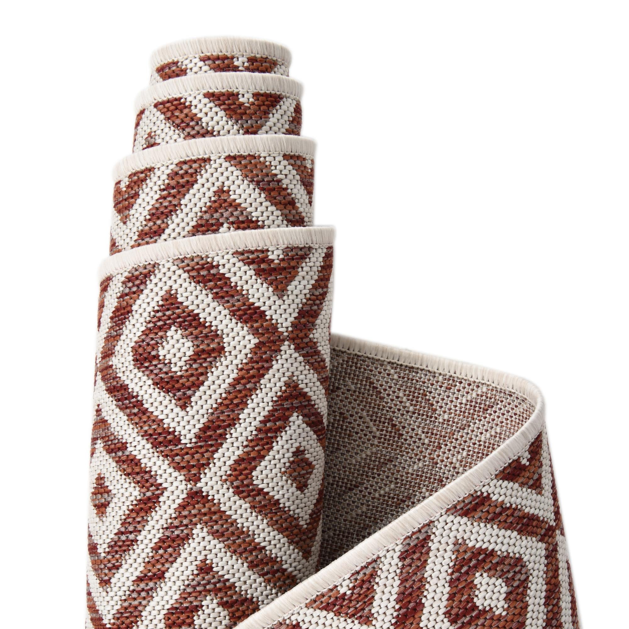 Urban Oasis Rugs Collection Area Rug -  Rooftop (Rust Red)